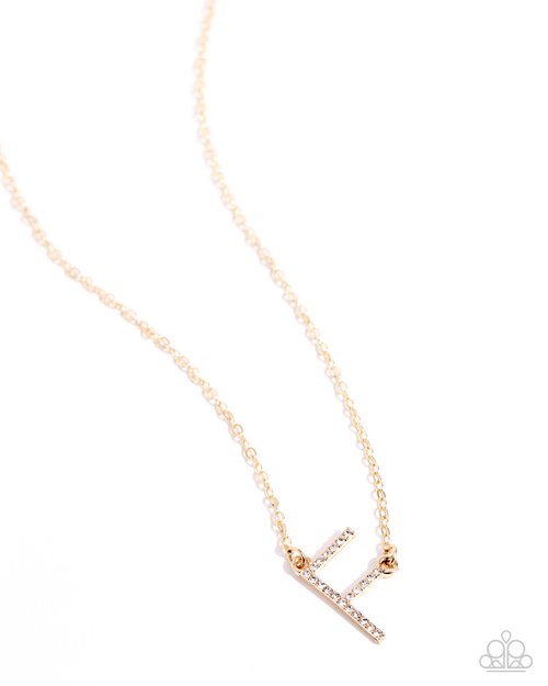 INITIALLY Yours - F - Paparazzi Necklace Image