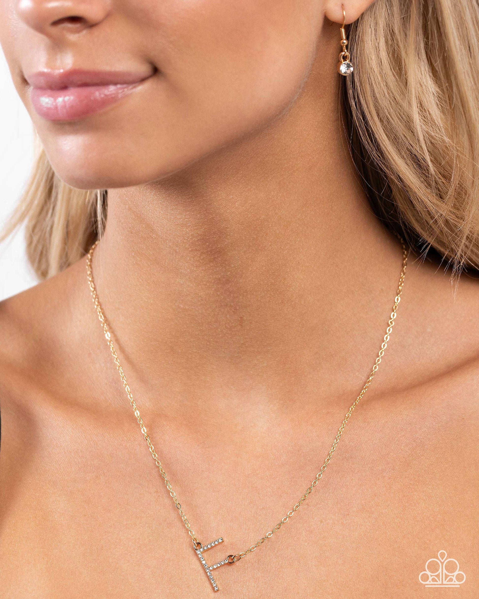 INITIALLY Yours - F - Paparazzi Necklace Image