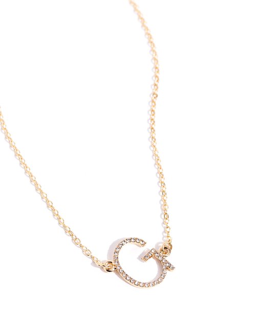 INITIALLY Yours - G - Paparazzi Necklace Image