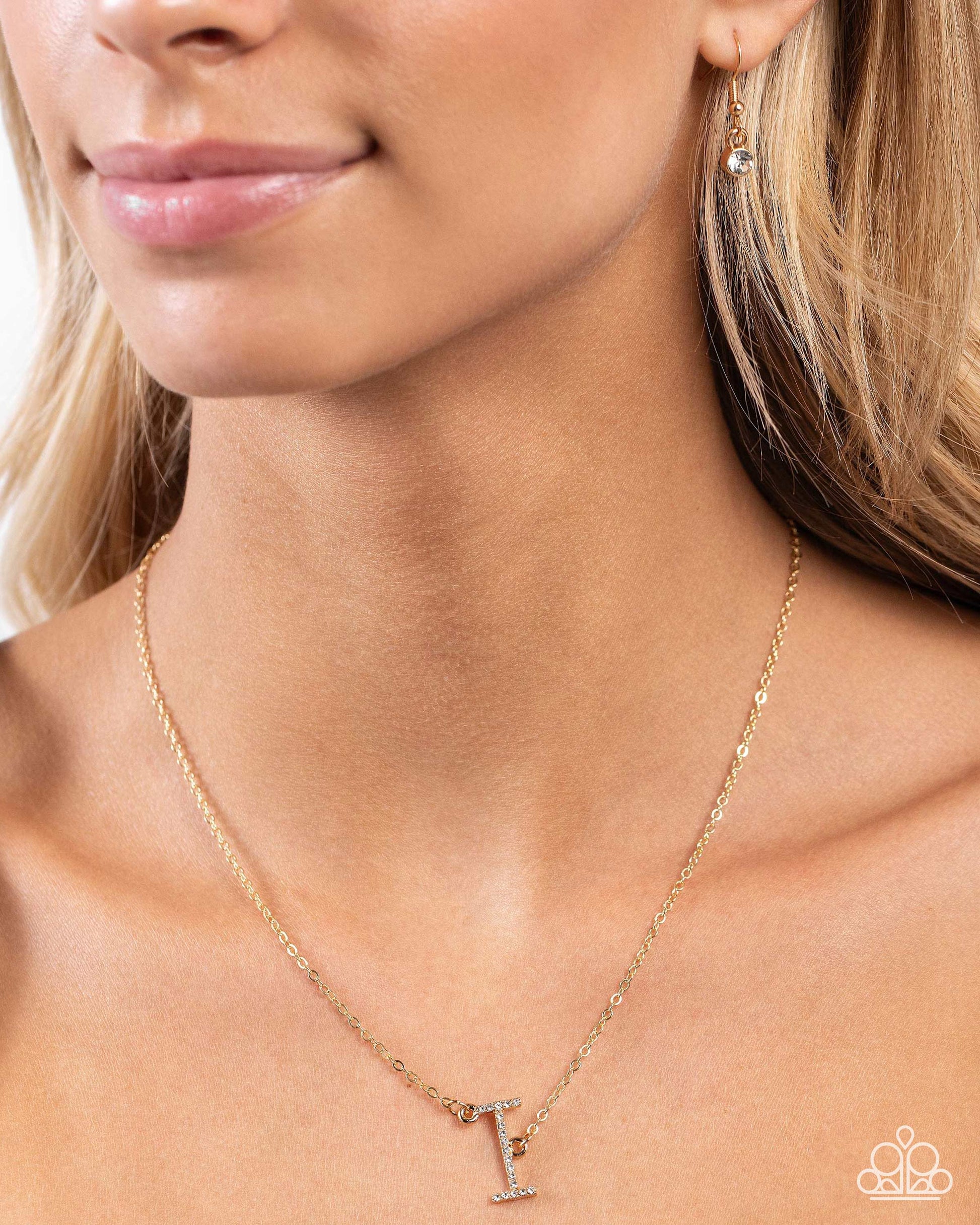 INITIALLY Yours - I - Paparazzi Necklace Image
