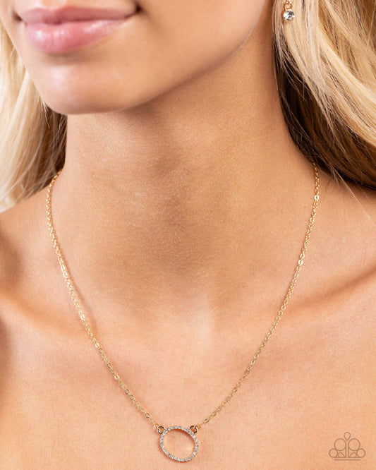 INITIALLY Yours - O - Paparazzi Necklace Image