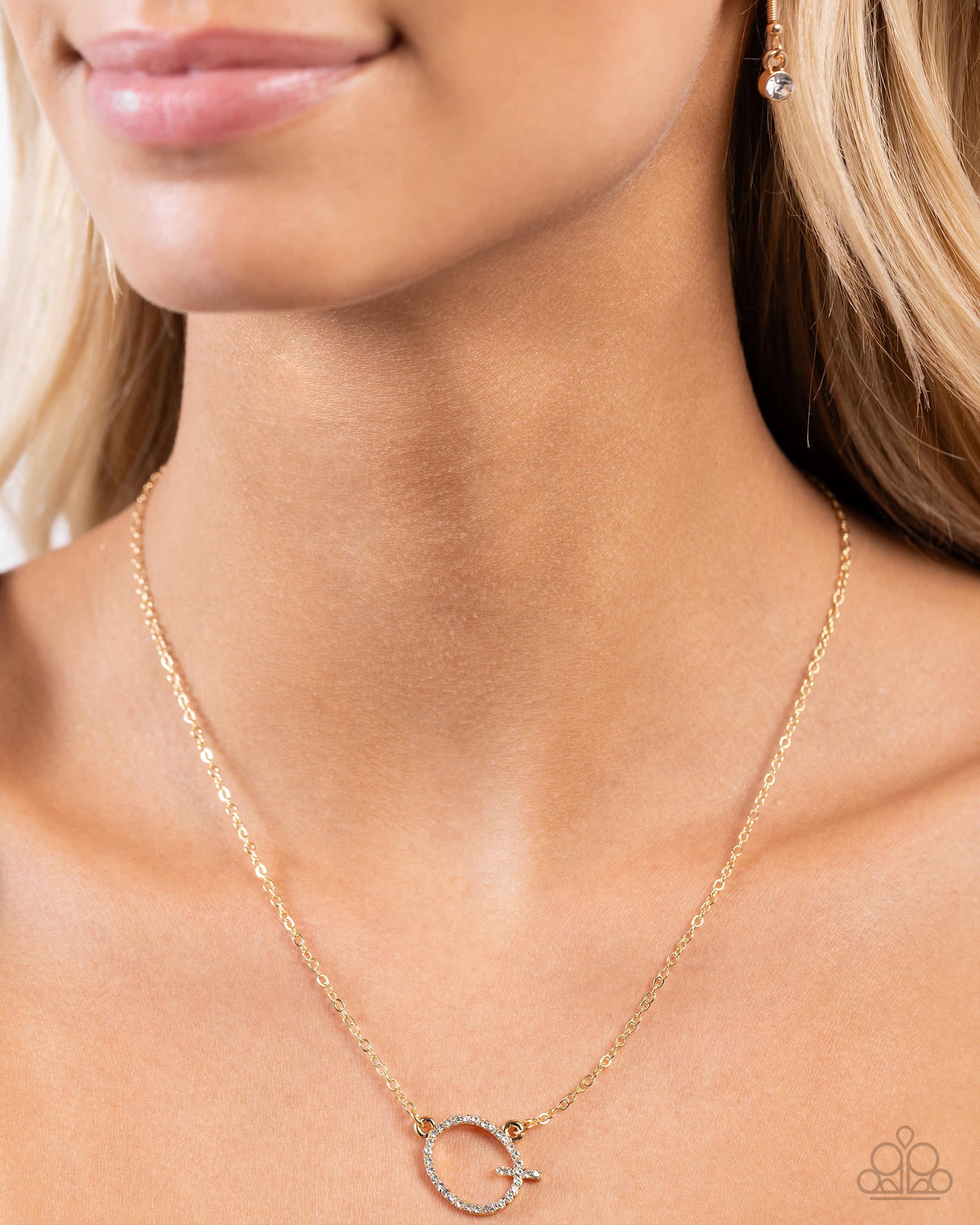 INITIALLY Yours - Q - Paparazzi Necklace Image