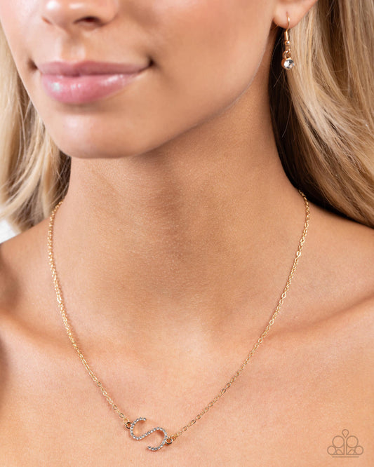 INITIALLY Yours - S - Paparazzi Necklace Image