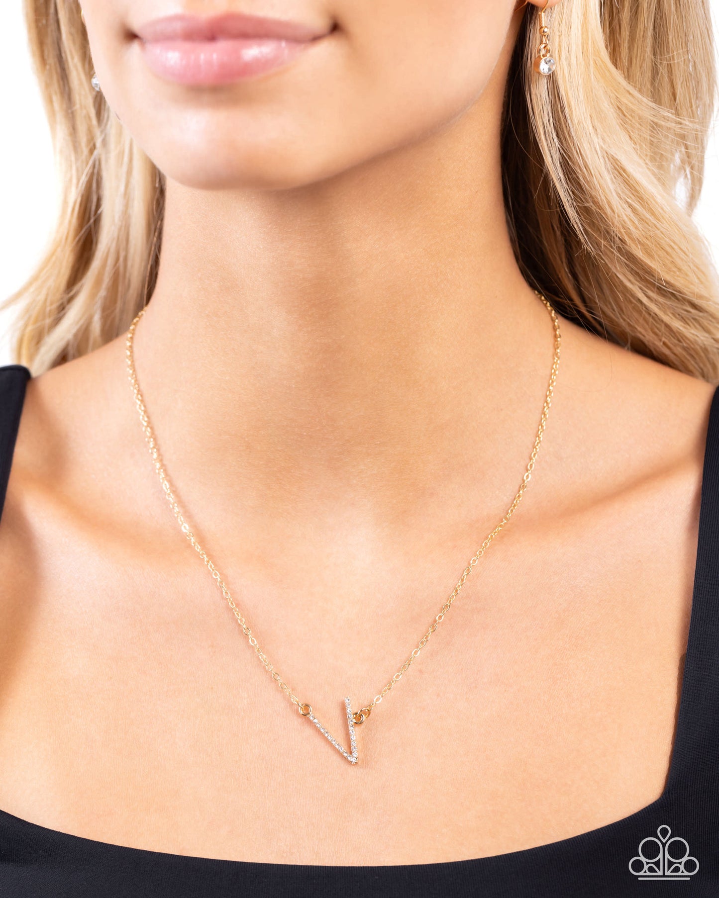 INITIALLY Yours - V - Paparazzi Necklace Image