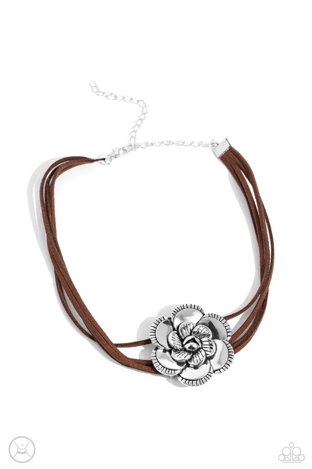 Textured Tapestry - Brown - Paparazzi Necklace Image