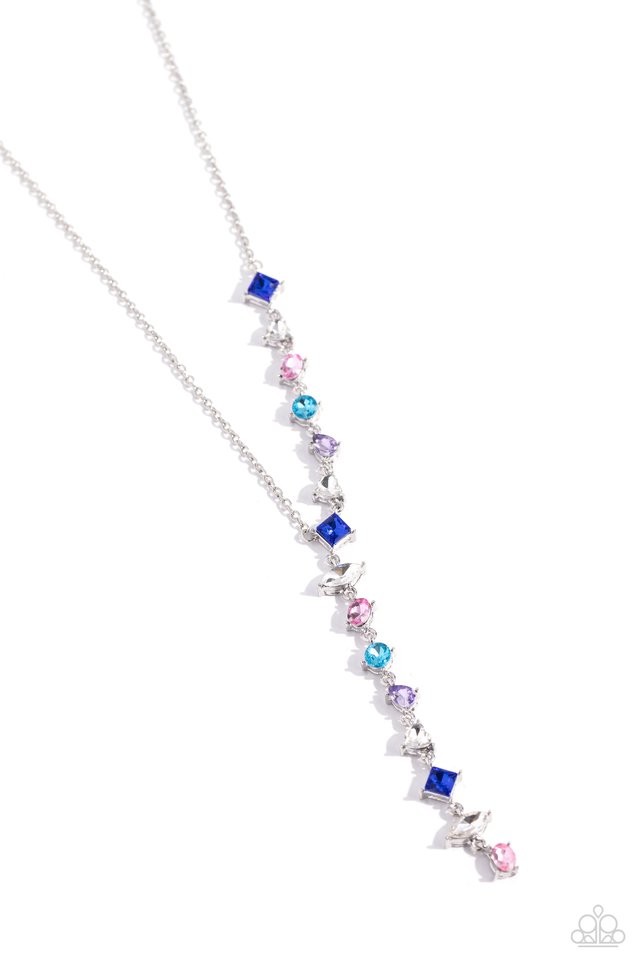 Diagonal Daydream - Multi - Paparazzi Necklace Image