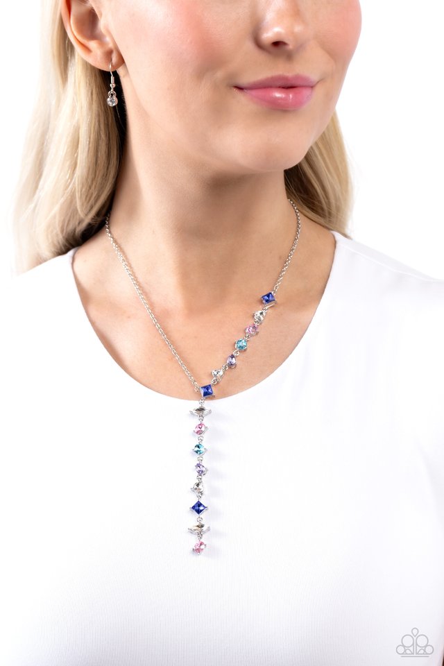 Diagonal Daydream - Multi - Paparazzi Necklace Image