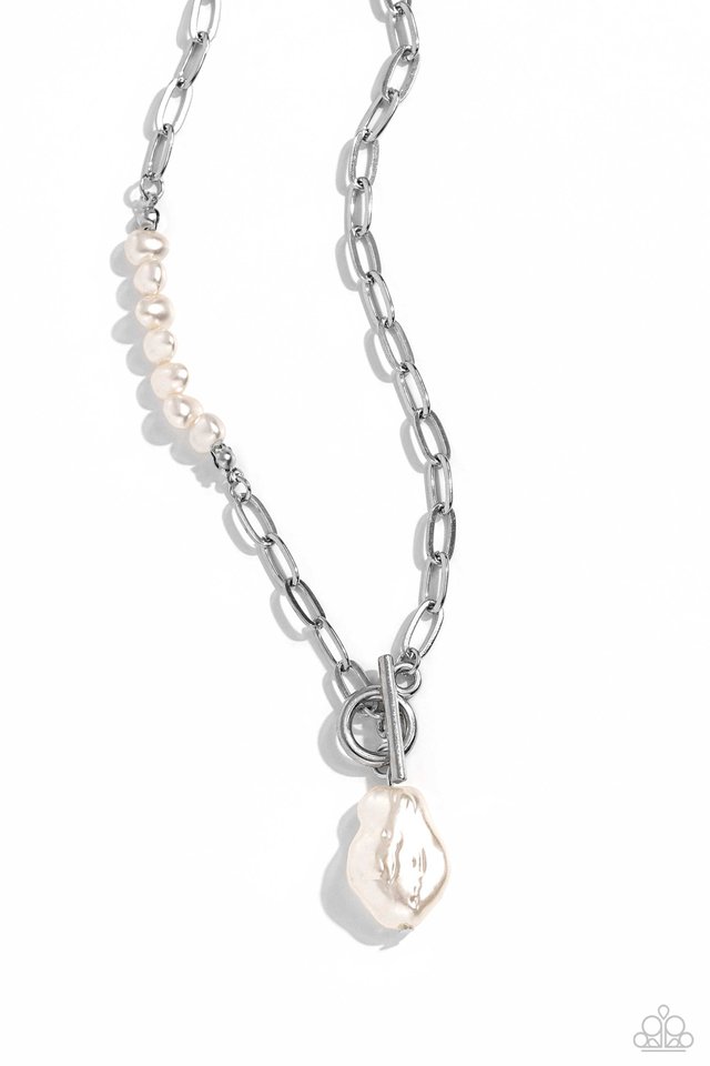 Courting Cosmopolitan - White - Paparazzi Necklace Image