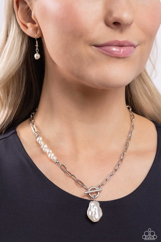 Courting Cosmopolitan - White - Paparazzi Necklace Image