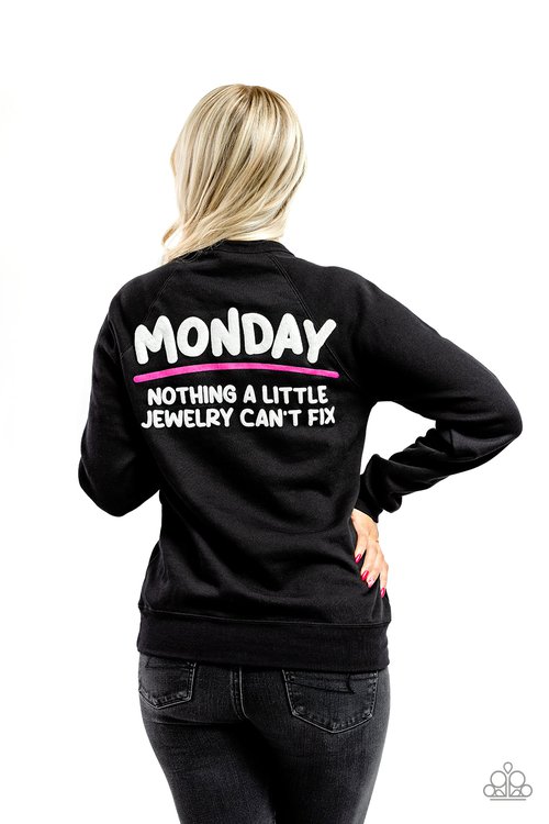 Black Monday Sweatshirt - Paparazzi Product Image