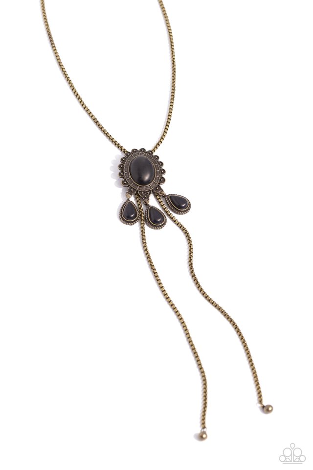 Seize the Serenity - Brass - Paparazzi Necklace Image
