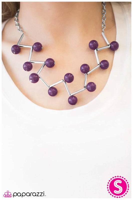 Paparazzi Necklace ~ Connecting The Constellations  - Purple