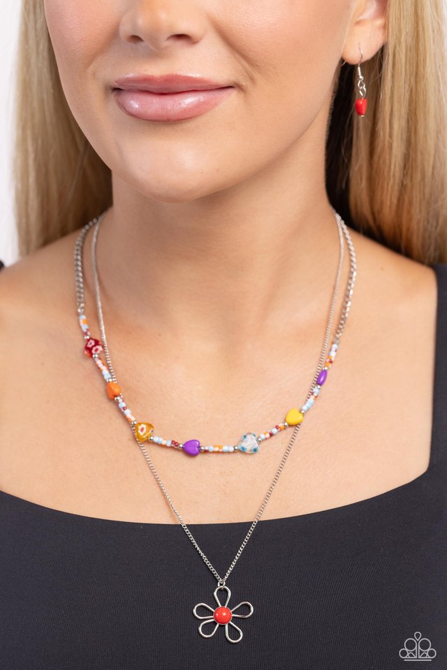 Traditionally Trendy - Red - Paparazzi Necklace Image