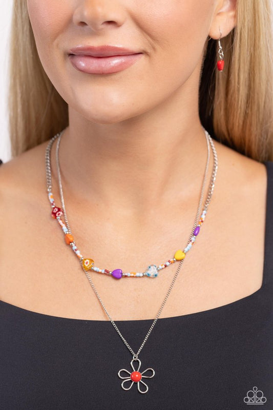 Traditionally Trendy - Red - Paparazzi Necklace Image
