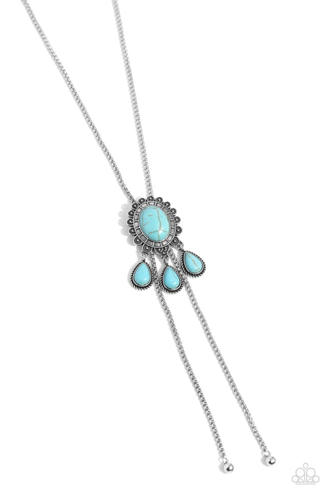 Seize the Serenity - Blue - Paparazzi Necklace Image