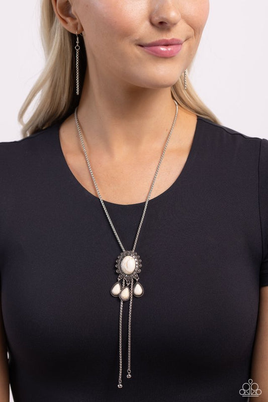 Seize the Serenity - White - Paparazzi Necklace Image