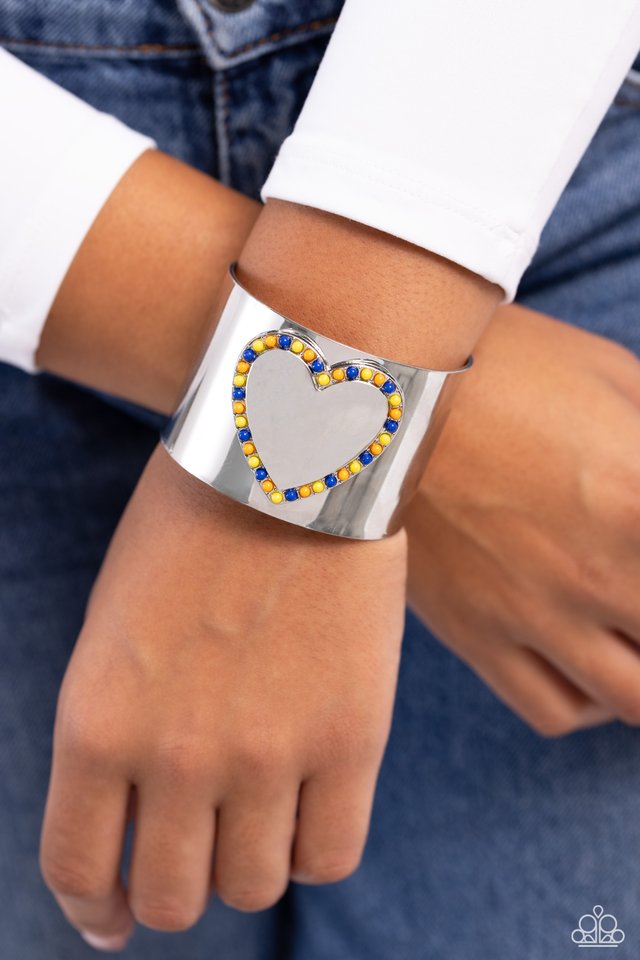 Cuffing Season - Yellow - Paparazzi Bracelet Image