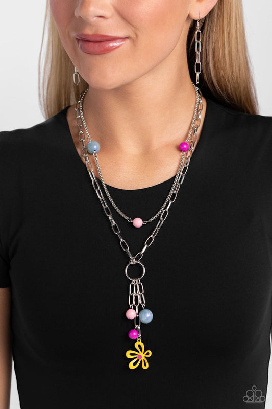 Seize the Swirls - Yellow - Paparazzi Necklace Image