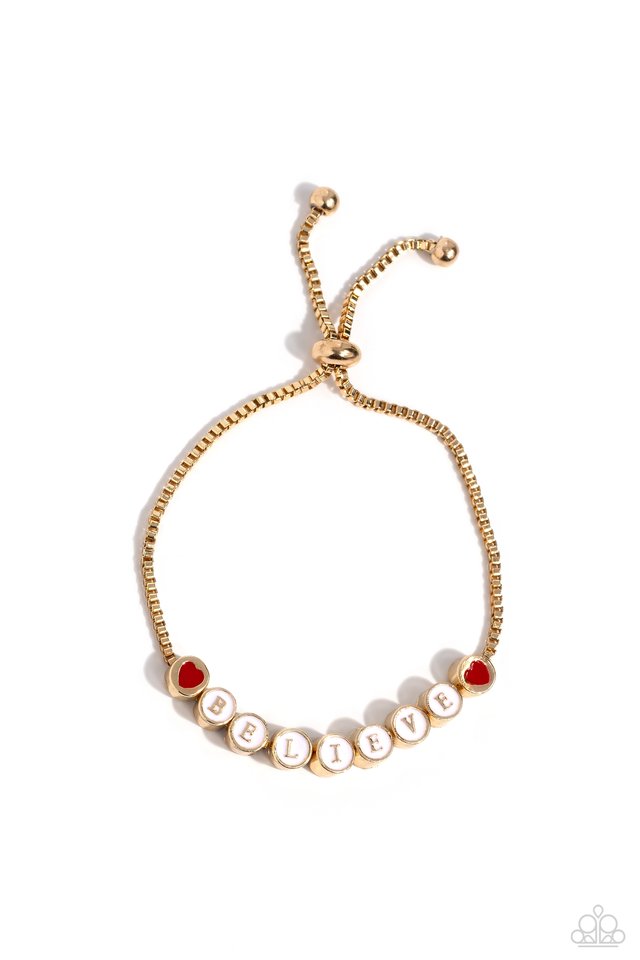 I Cant Believe It! - Gold - Paparazzi Bracelet Image