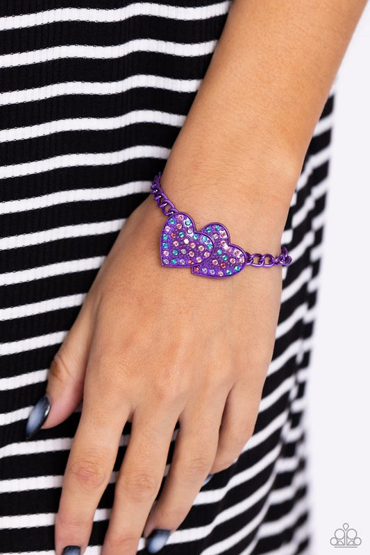 Lovestruck Lineup - Purple - Paparazzi Bracelet Image