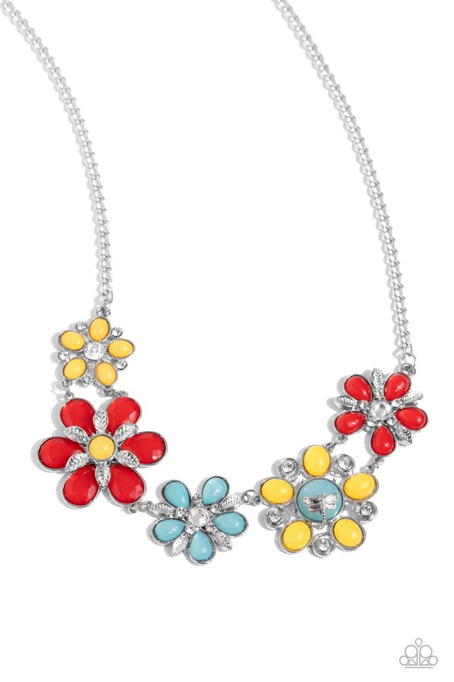 Dragonfly Decadence - Red - Paparazzi Necklace Image