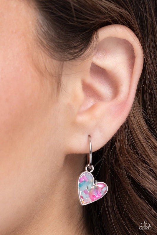 Shell Signal - Pink - Paparazzi Earring Image