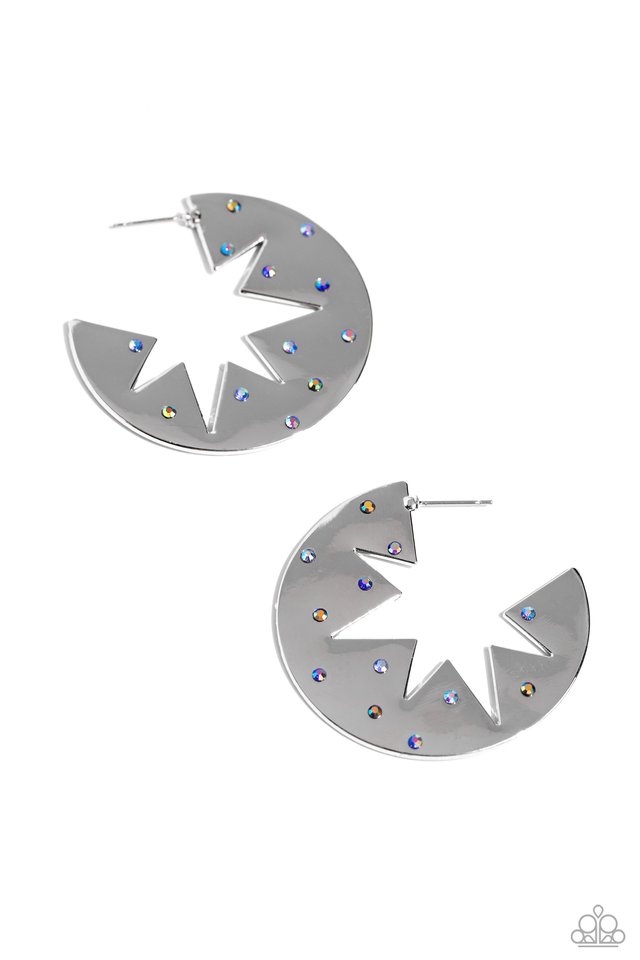Starry Sensation - Blue - Paparazzi Earring Image