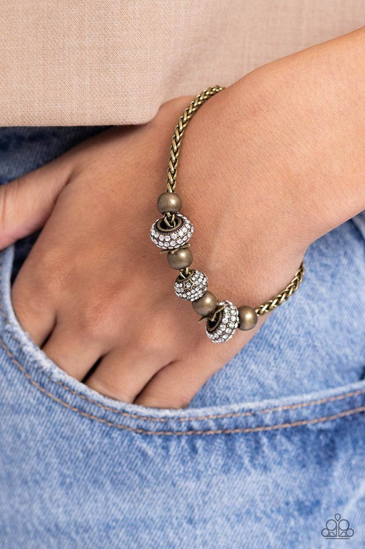 Draped Dedication - Brass - Paparazzi Bracelet Image