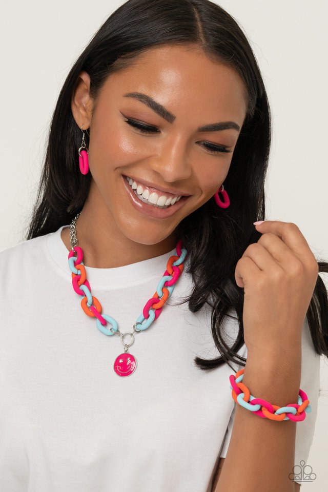 Go the Extra SMILE - Pink - Paparazzi Bracelet Image