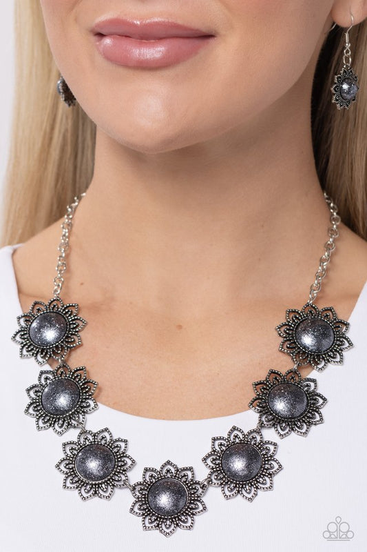 The GLITTER Takes It All - Silver - Paparazzi Necklace Image
