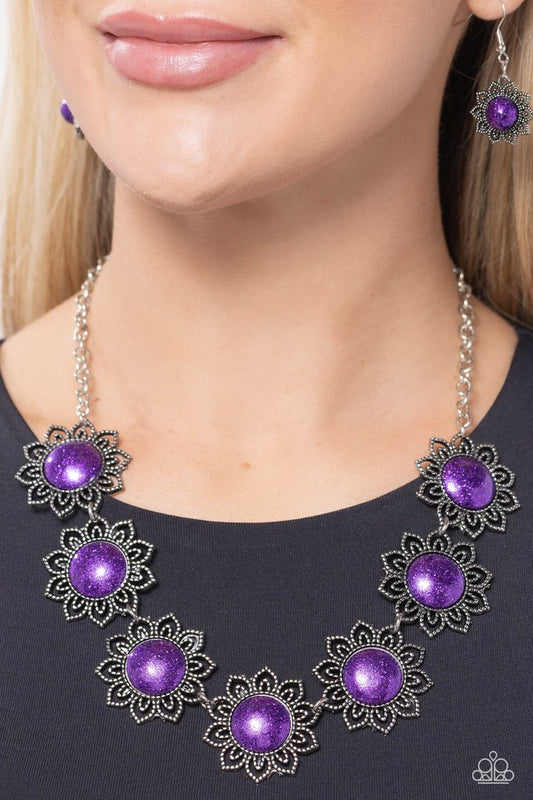 The GLITTER Takes It All - Purple - Paparazzi Necklace Image