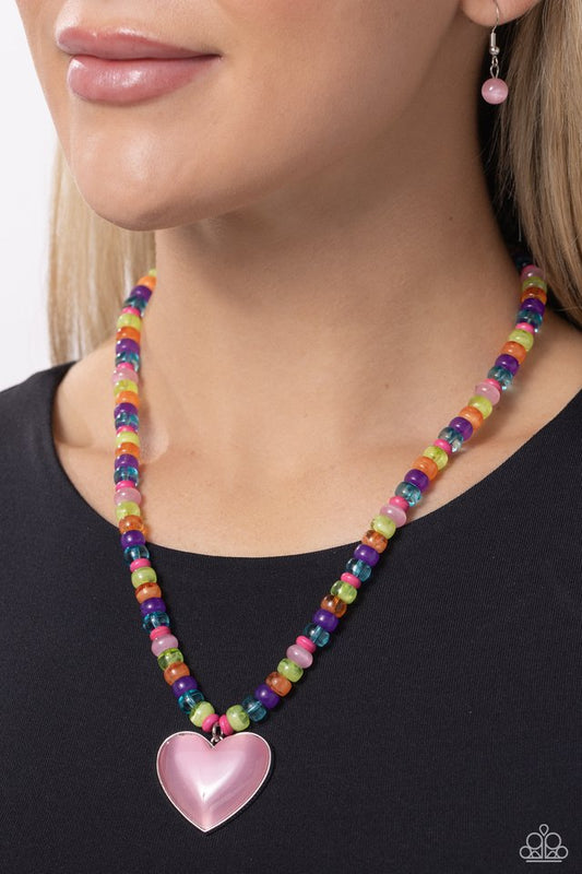 Desertscape Delight - Pink - Paparazzi Necklace Image