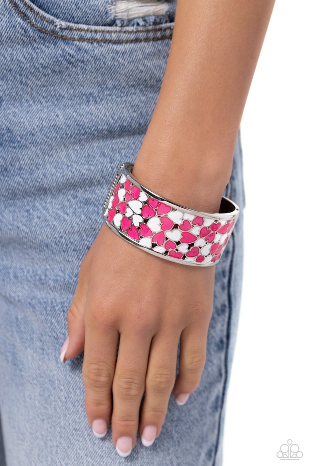Penchant for Patterns - Pink - Paparazzi Bracelet Image