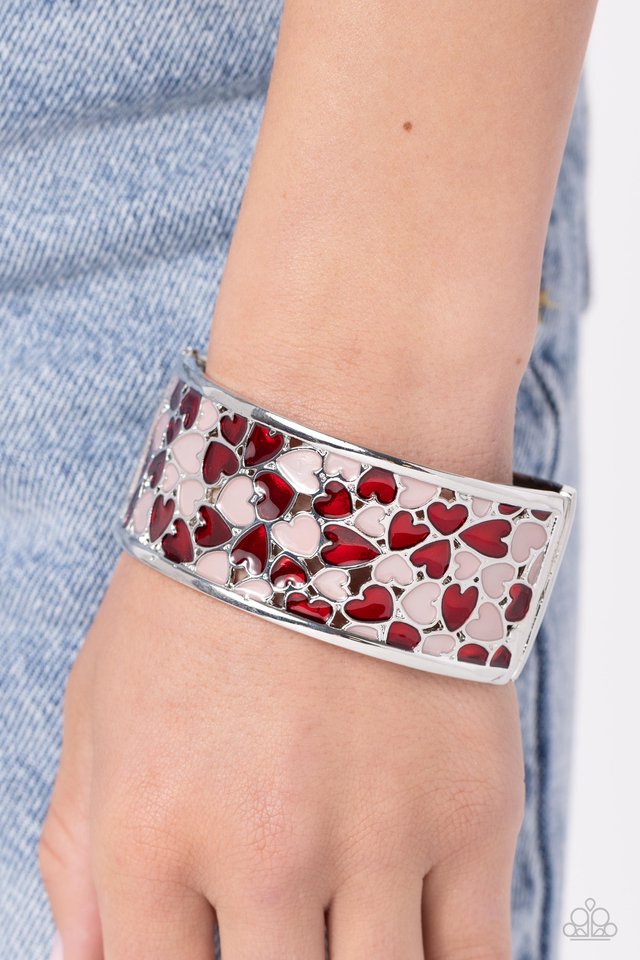 Penchant for Patterns - Red - Paparazzi Bracelet Image