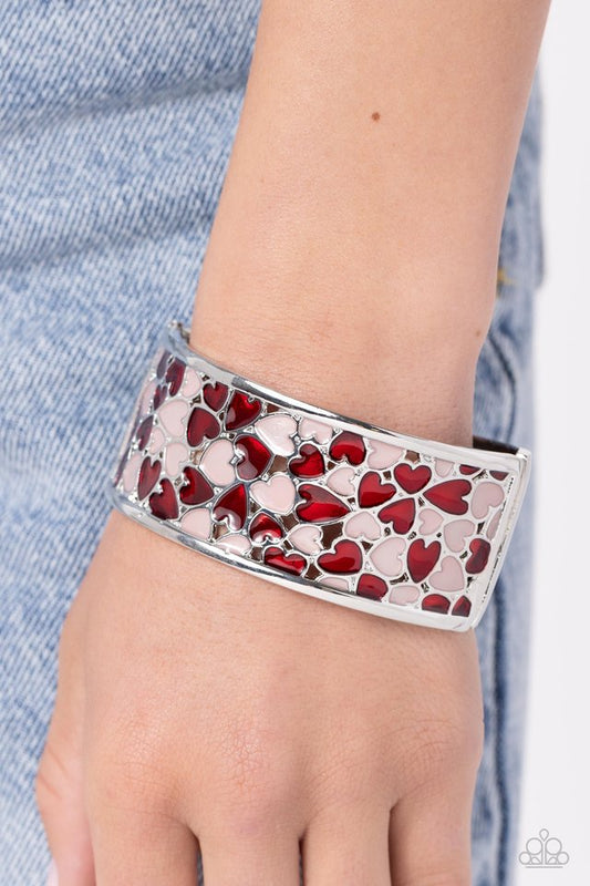 Penchant for Patterns - Red - Paparazzi Bracelet Image