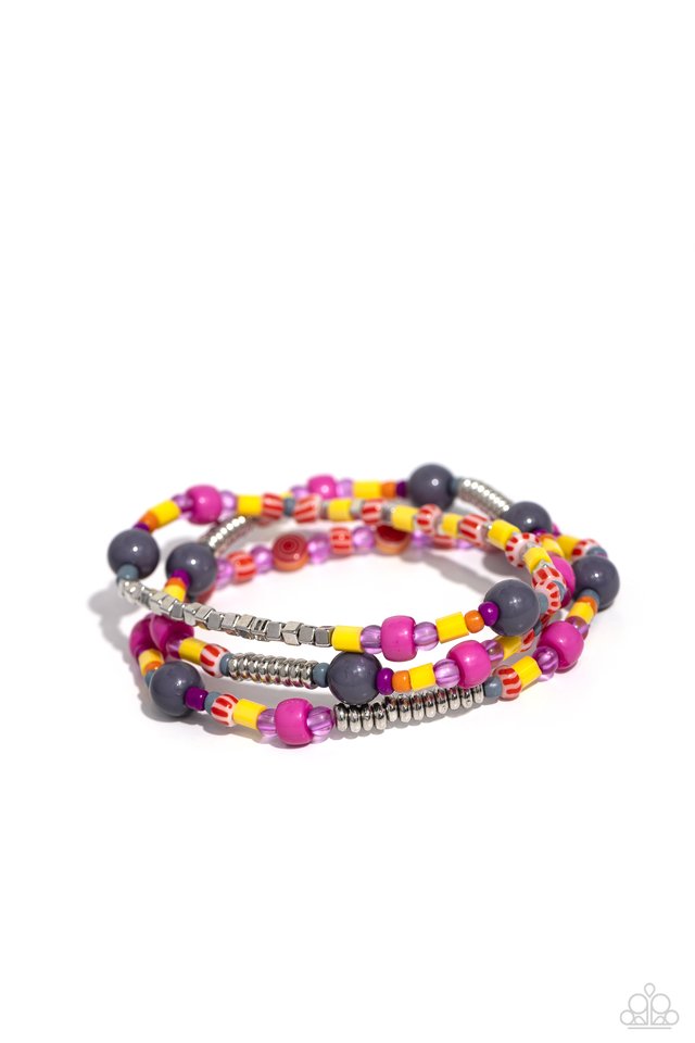 Confident Collision - Silver - Paparazzi Bracelet Image