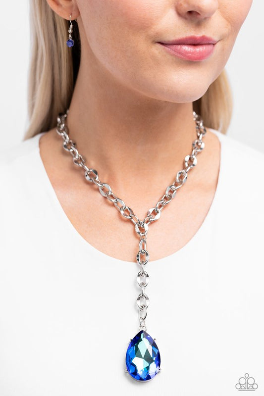Benevolent Bling - Blue - Paparazzi Necklace Image