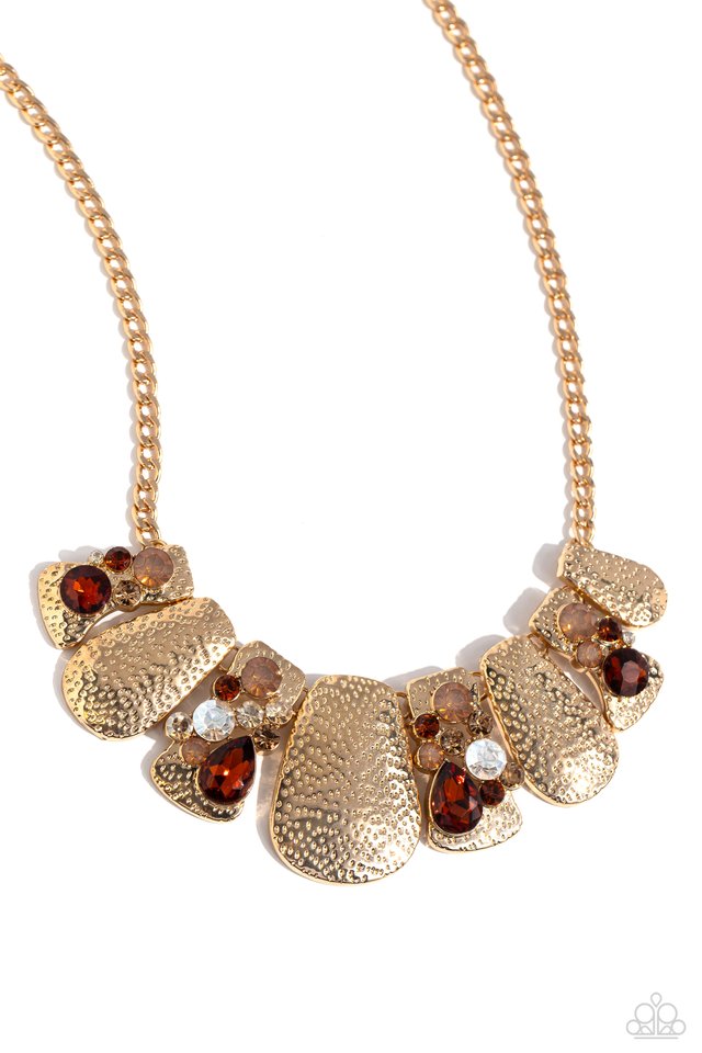 Multicolored Mayhem - Brown - Paparazzi Necklace Image