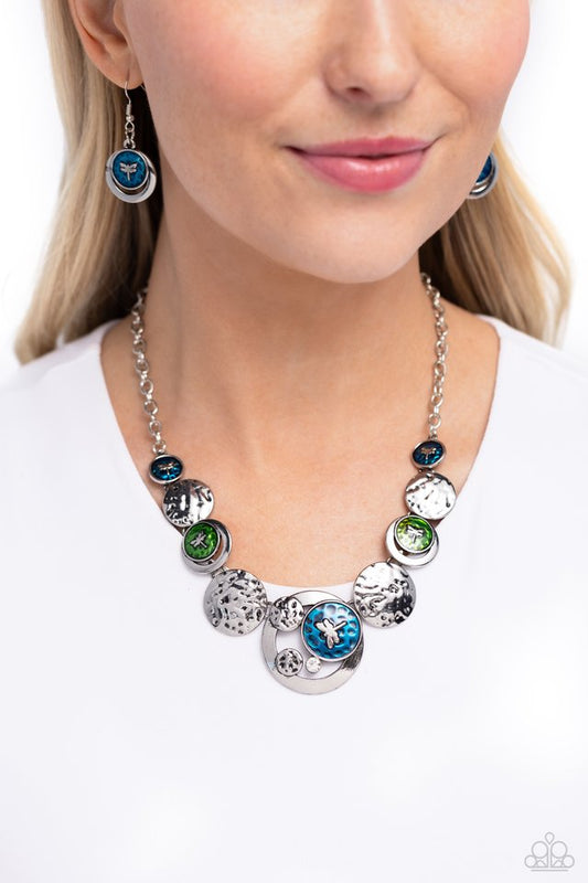 Dragonfly Design - Multi - Paparazzi Necklace Image