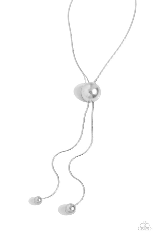 Corporate Couture - Silver - Paparazzi Necklace Image