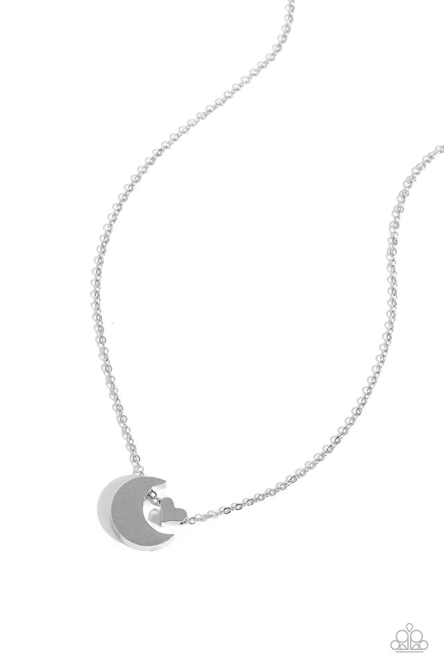Low-Key Lunar - Silver - Paparazzi Necklace Image
