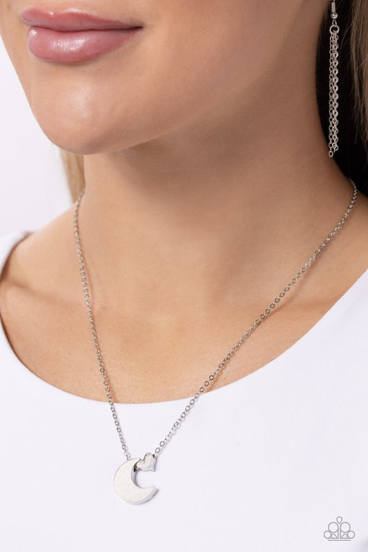 Low-Key Lunar - Silver - Paparazzi Necklace Image