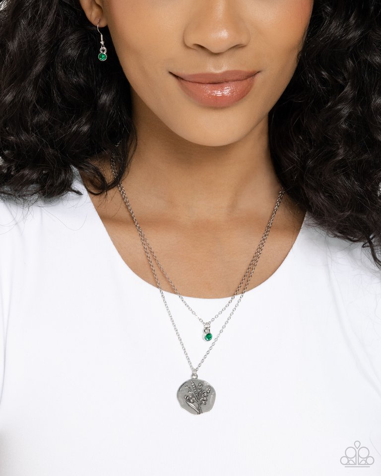Birthstone Beauty - Green - Paparazzi Necklace Image