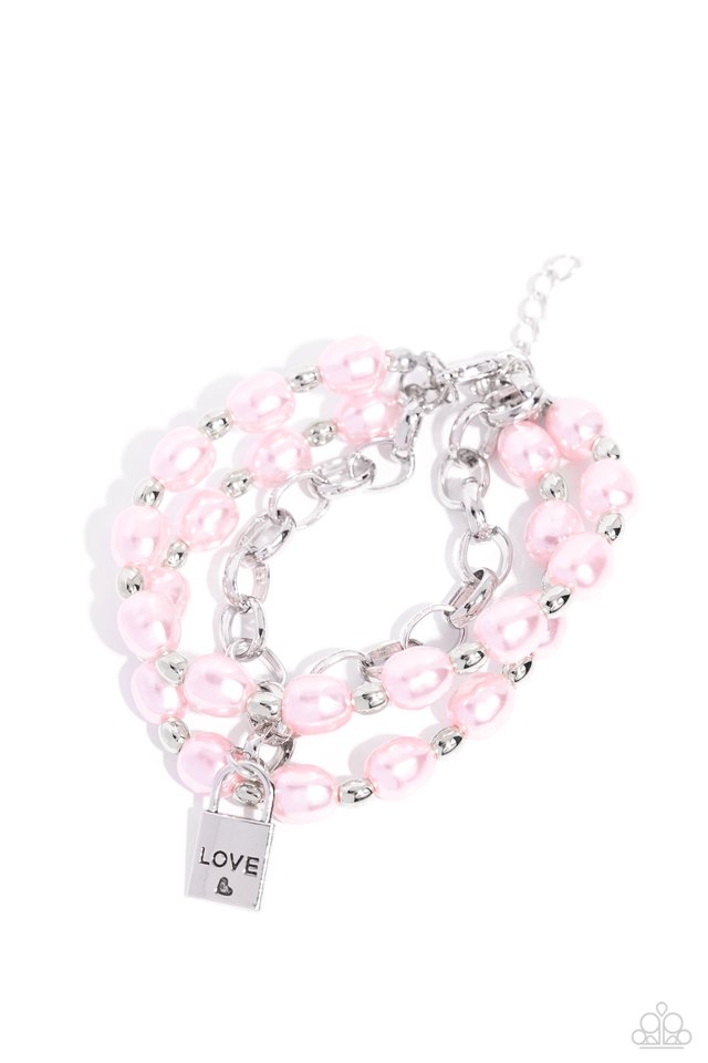 LOVE-Locked Legacy - Pink - Paparazzi Bracelet Image