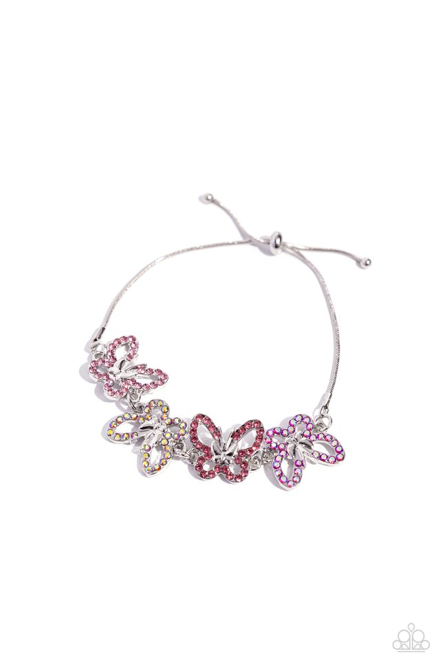 Butterfly Belonging - Pink - Paparazzi Bracelet Image