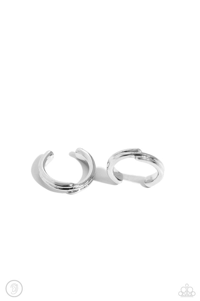 Linear Legacy - Silver - Paparazzi Earring Image