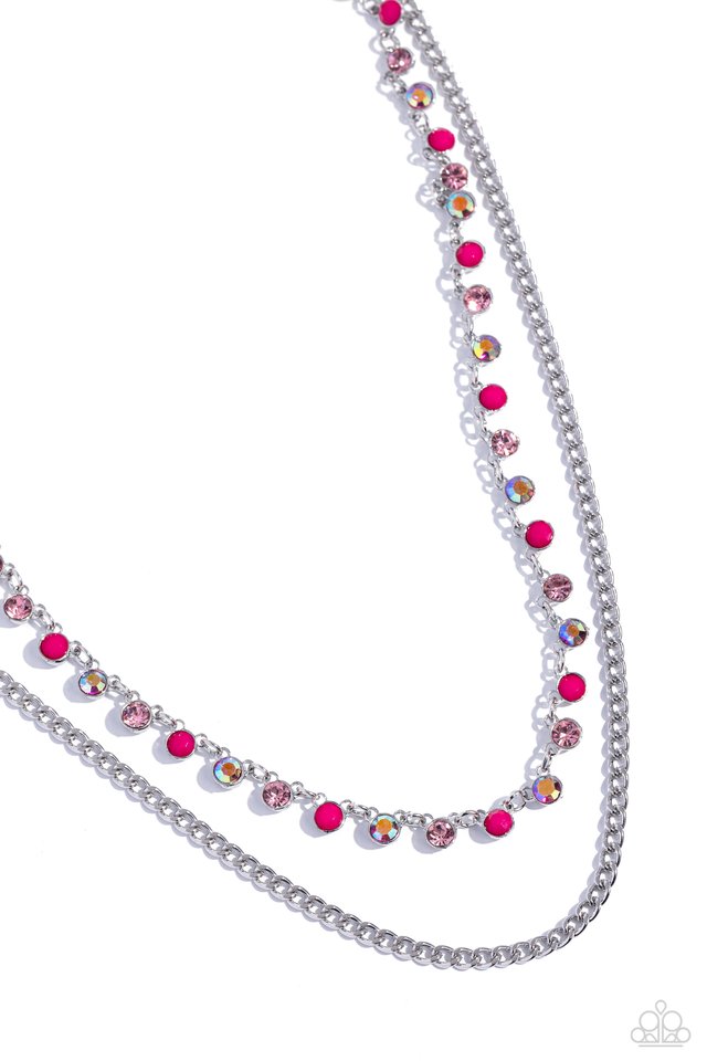 Delicate Dame - Pink - Paparazzi Necklace Image
