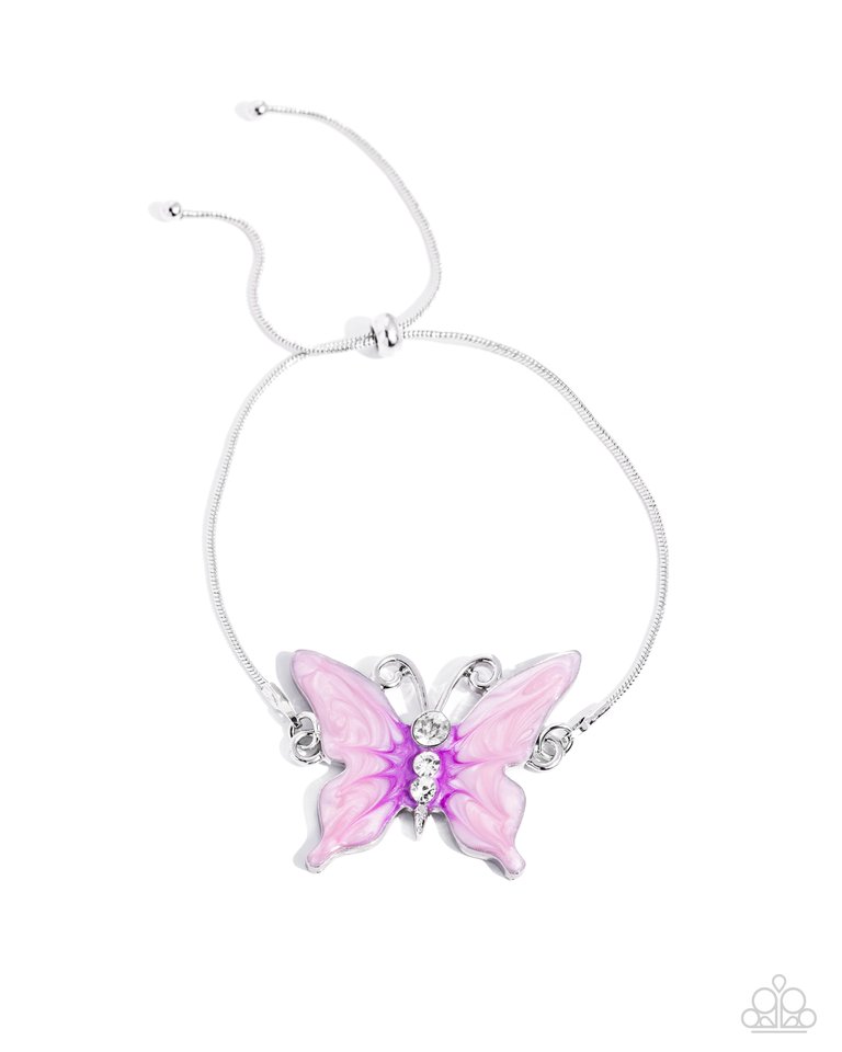 Aerial Adornment - Purple - Paparazzi Bracelet Image