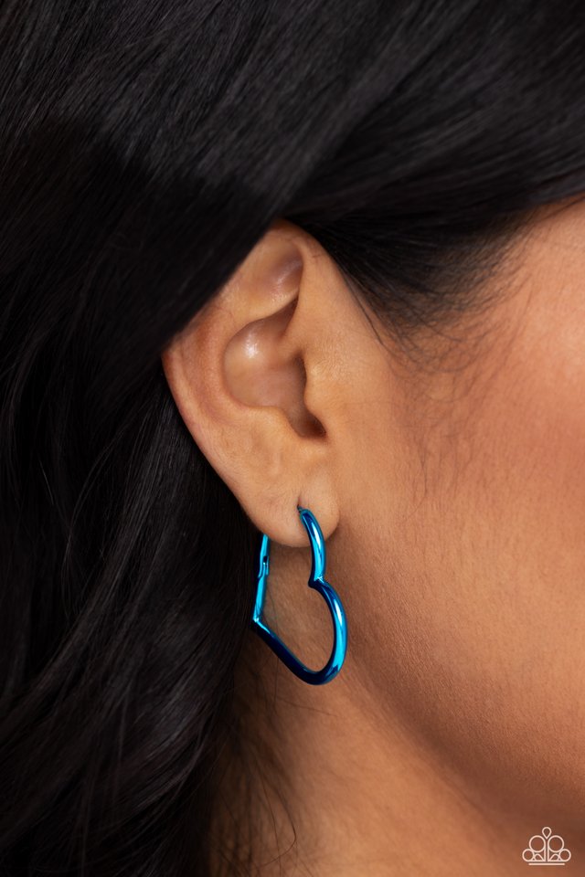 Loving Legend - Blue - Paparazzi Earring Image