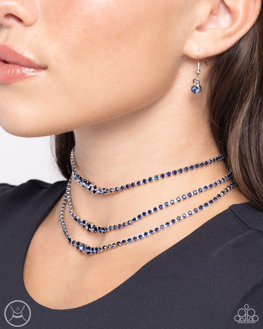 Dynamite Debut - Blue - Paparazzi Necklace Image